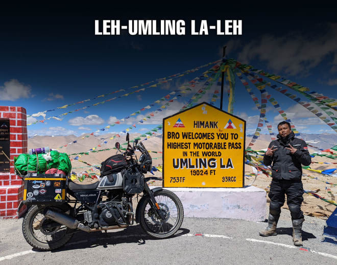 Umling La Pass Bike Trip from Leh Image